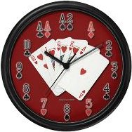 Red Royal Flush Clock